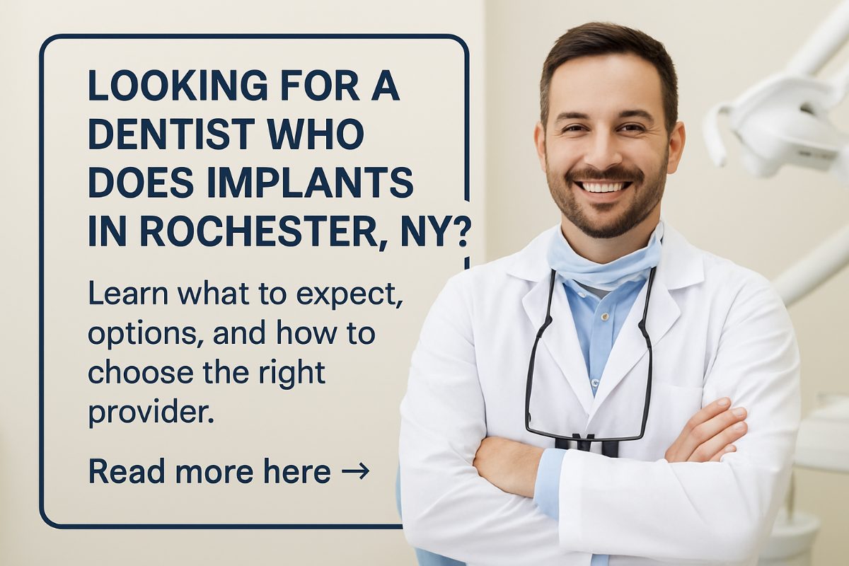 Photo of a dentist in Rochester, NY, using advanced 3D imaging technology to plan dental implant placement with precision. The image should convey expertise and a modern approach to implant dentistry. No text on image.